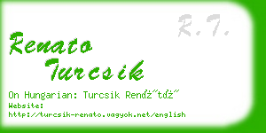 renato turcsik business card